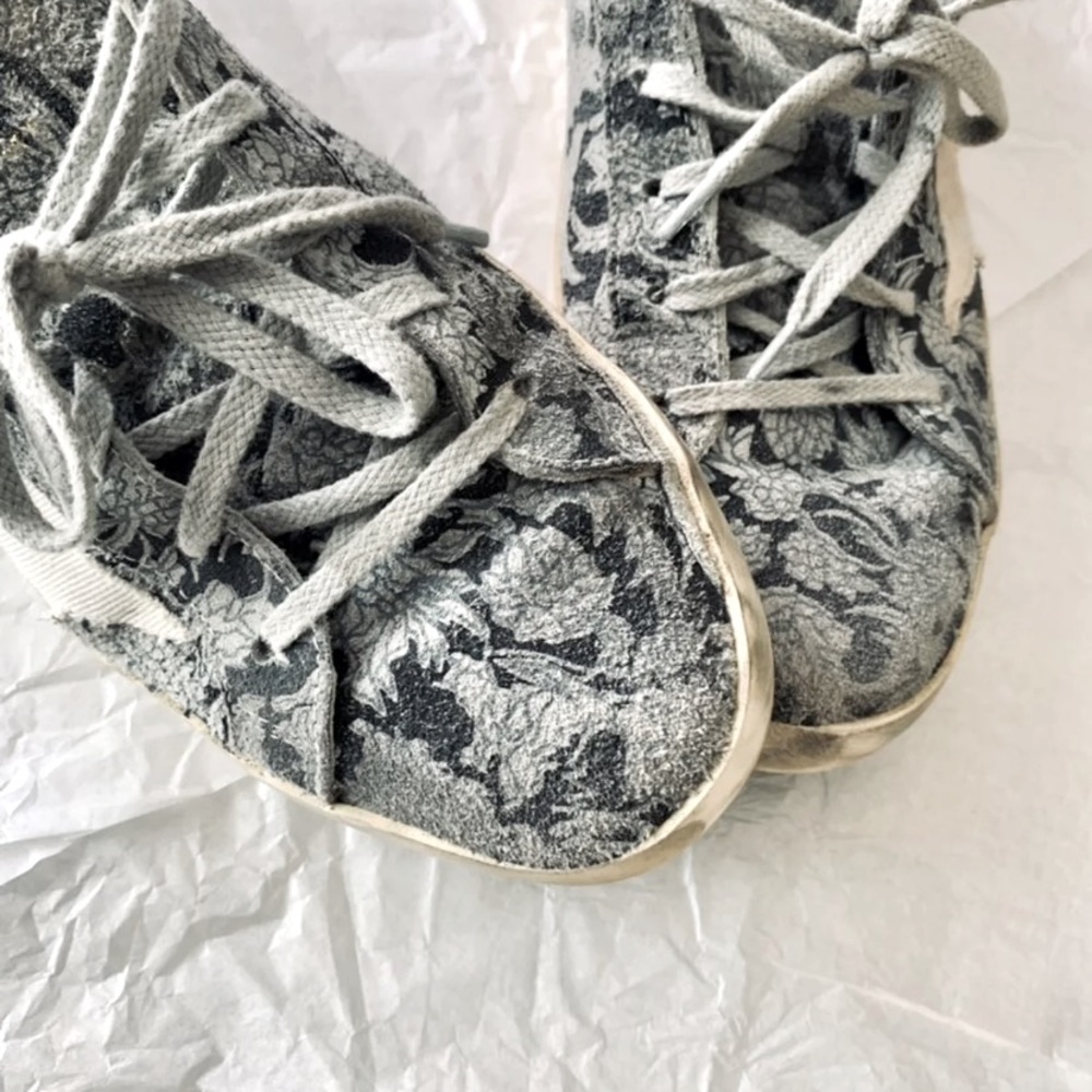 Golden Goose Floral Suede Super Stars Euro 40